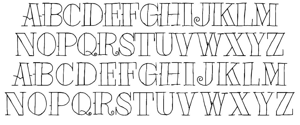 Tat Style font specimens