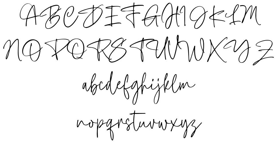 Taylor Hand font Örnekler
