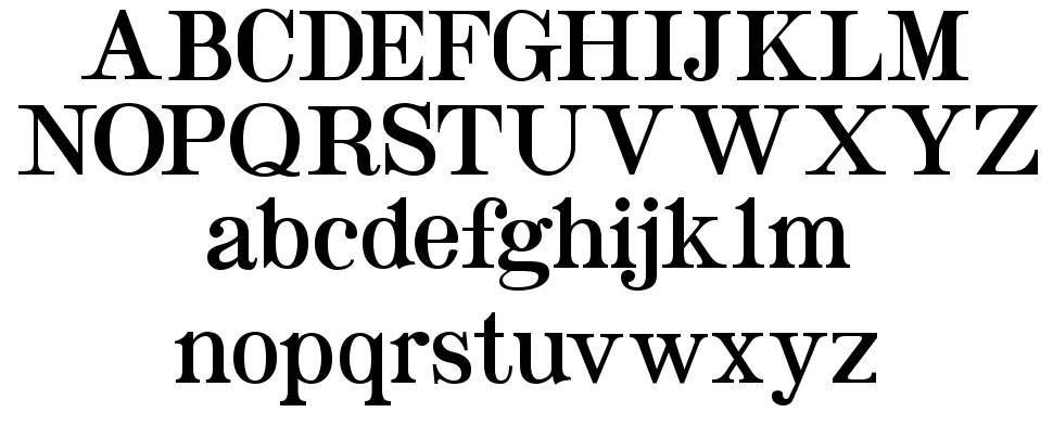 Taylor Serif 字形 标本