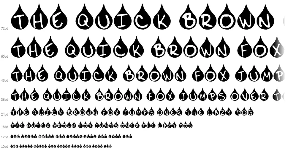 Teardrop font by Spork Thug Typography FontRiver