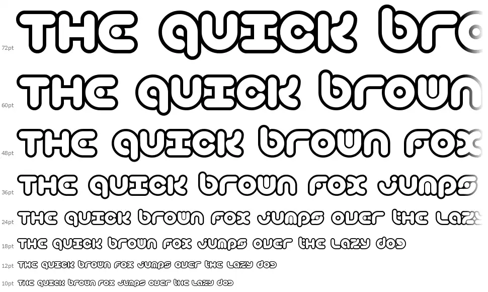 Technique BRKfont waterfall