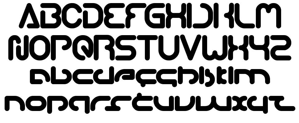 Techno Various font specimens