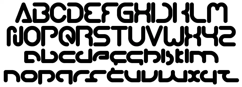 Techno Various font specimens