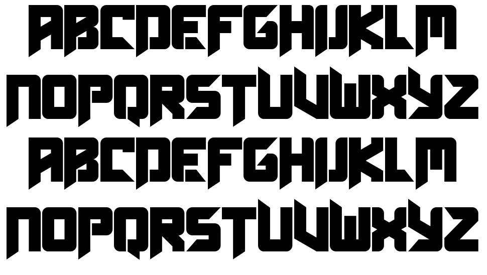 Technocra font specimens