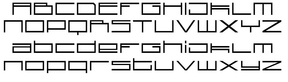 Technoid 字形 标本