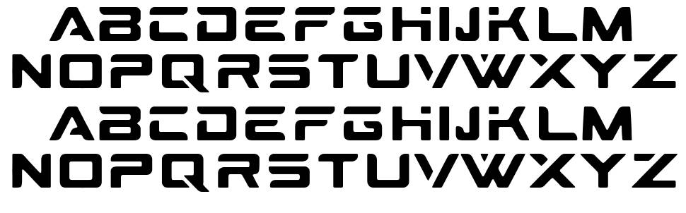 Technopollas font specimens
