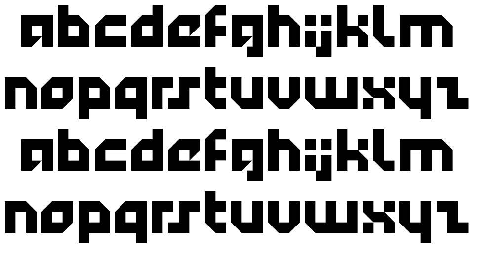 Technotot font Örnekler