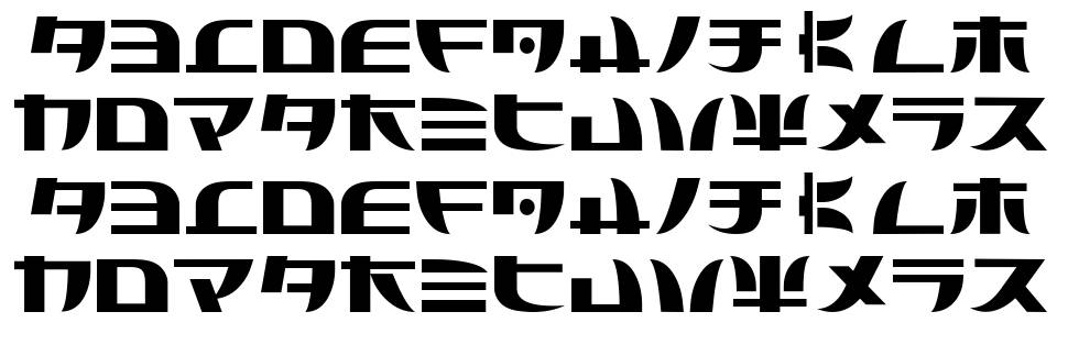 Tecnojap font specimens