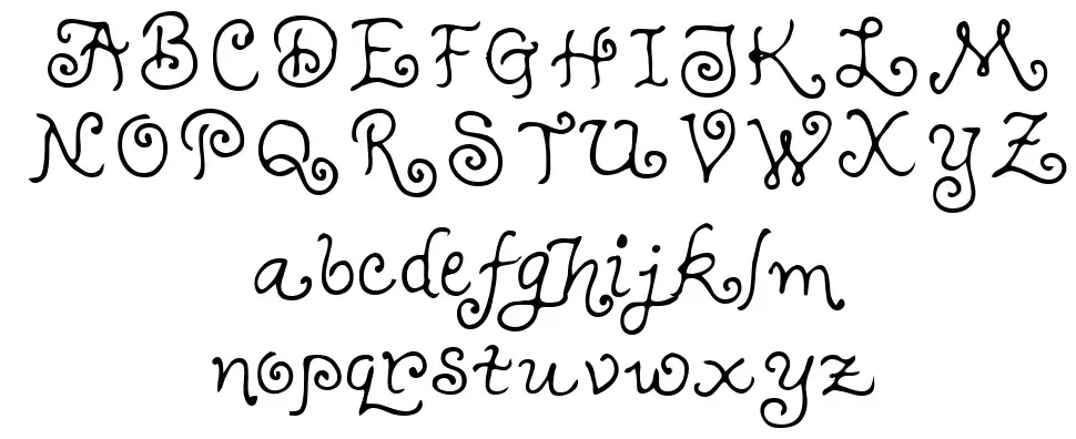 Teenage Girlfont specimens