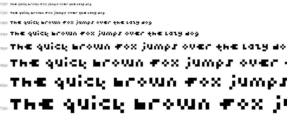 Teeny Pix font Şelale