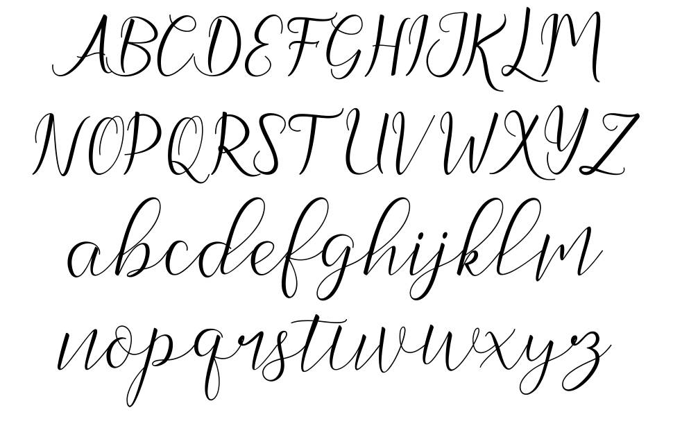 Tegofia font Örnekler