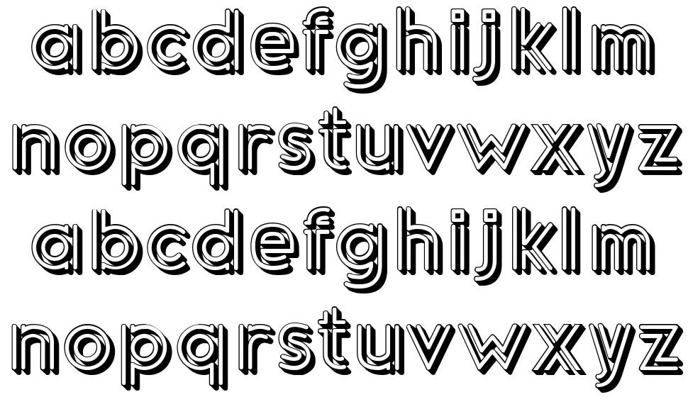 Telephone font specimens