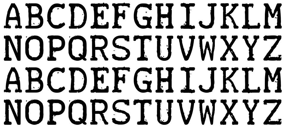 Teletype 1945-1985 font specimens