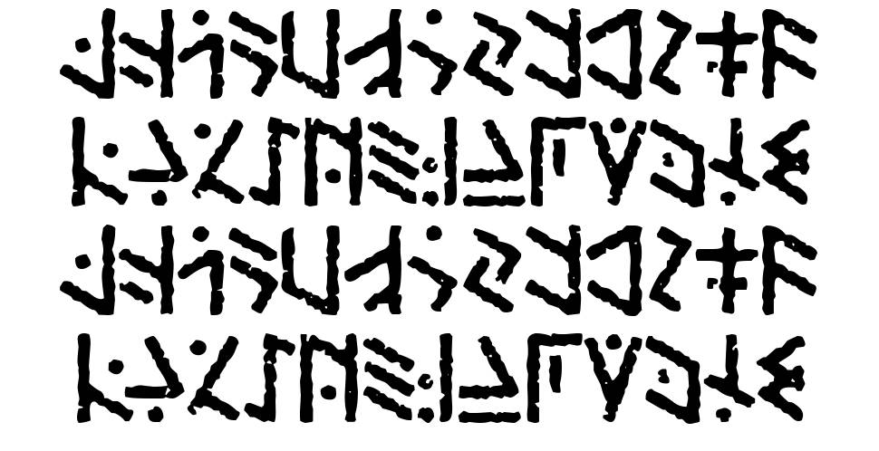 Temphis 字形 标本