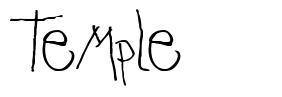 Temple шрифт