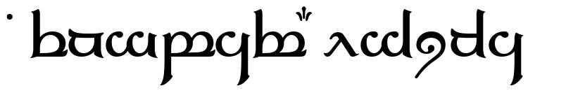 Tengwar Elfica шрифт
