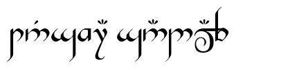 Tengwar Gandalf písmo