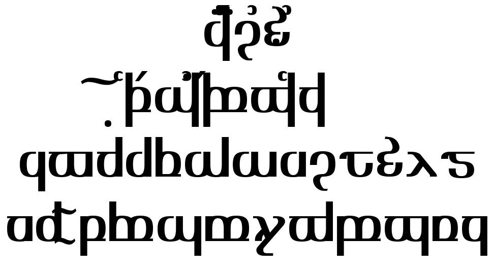 Tengwar Optime Diagon フォント 標本