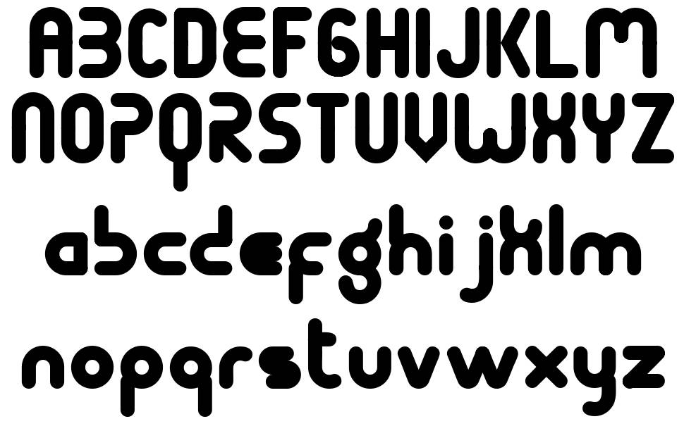 Terondaremorena font specimens