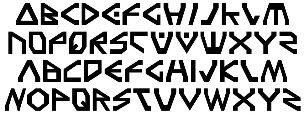 Terra Firma font Örnekler