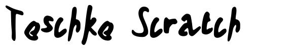 Teschke Scratch font