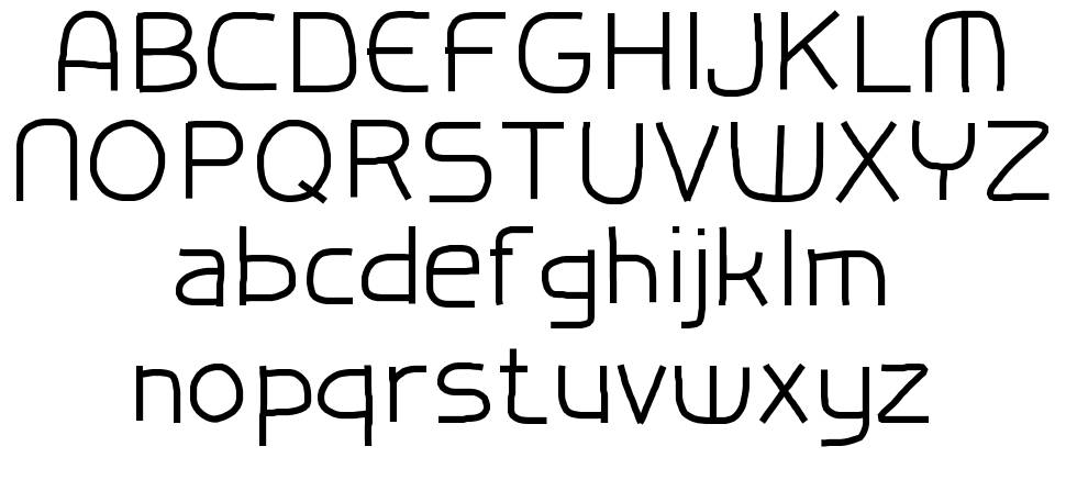 Test Font HF 字形 标本