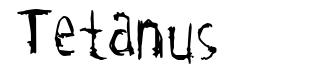 Tetanus font