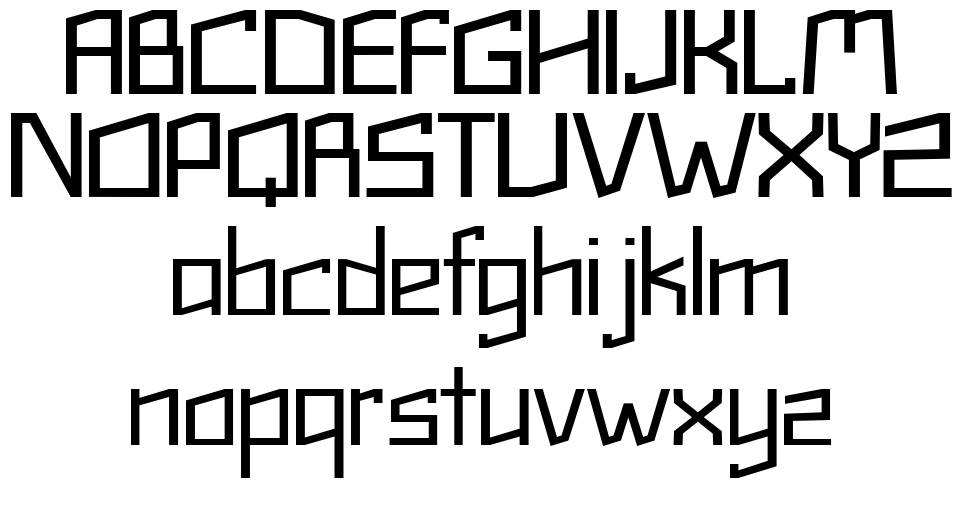 Tetra font specimens