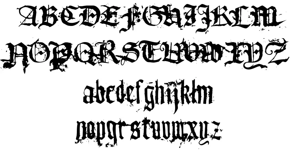 Tfu Tfu schriftart vorschau