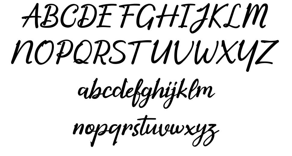 Thakiro font Örnekler