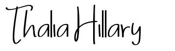 Thalia Hillary font