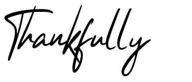 Thankfully schriftart