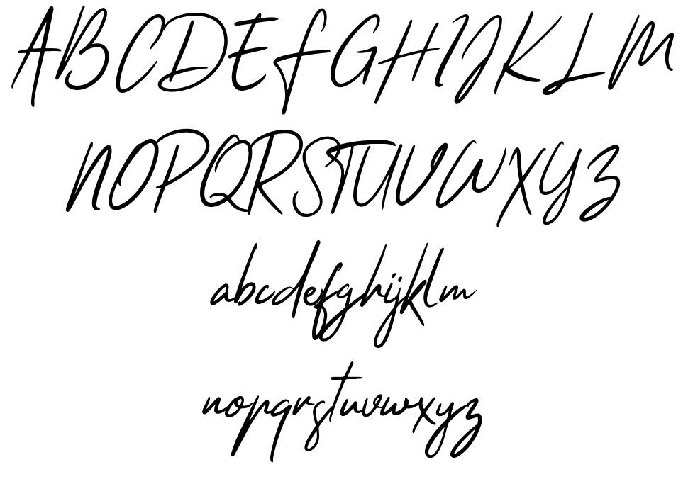 Thankfully schriftart vorschau