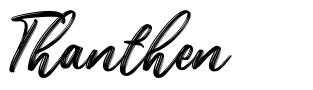 Thanthen шрифт