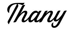 Thany шрифт