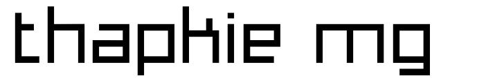 Thapkie MG шрифт