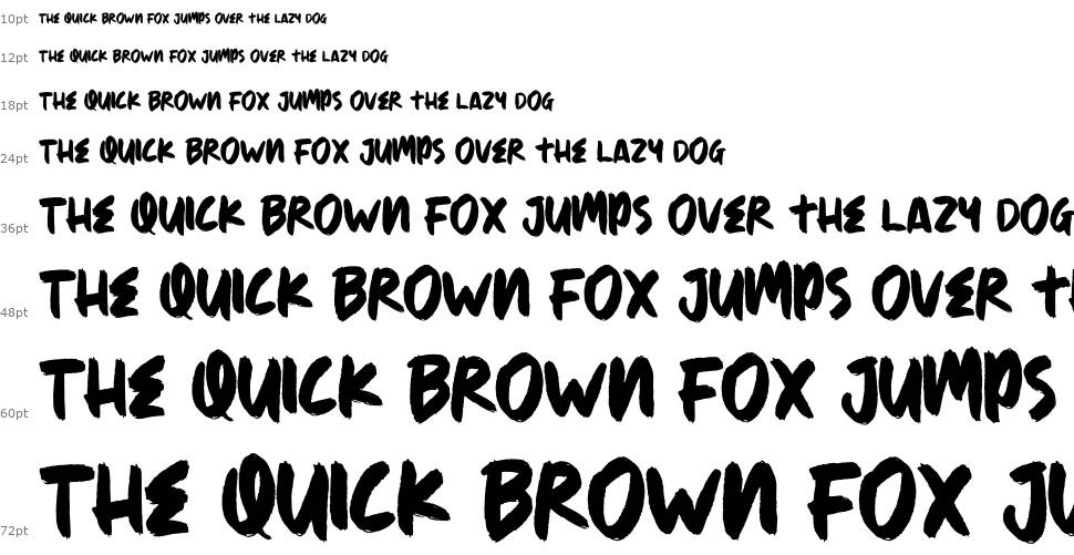 The Absolute Brush font Waterfall