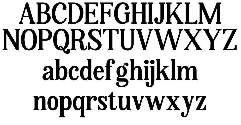 The Abstrack font specimens