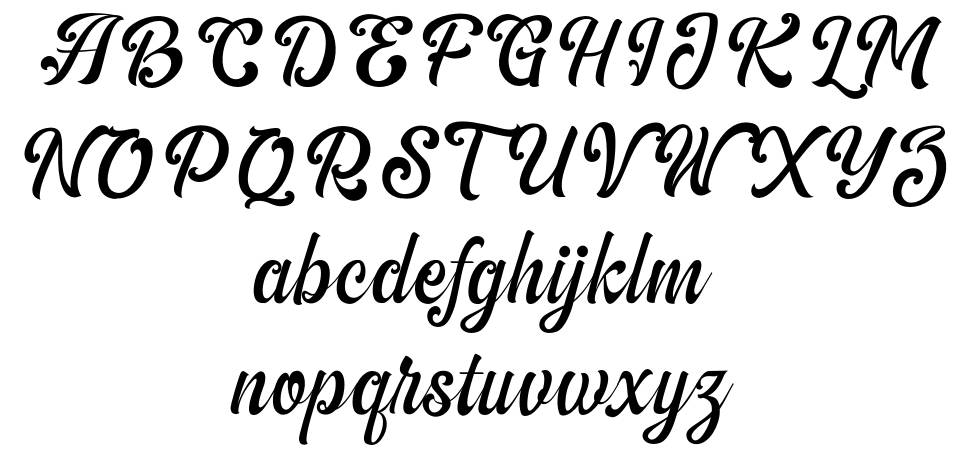 The Amberton font specimens
