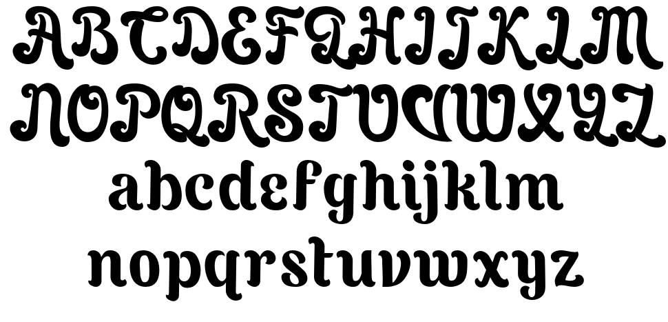 The Archies font specimens