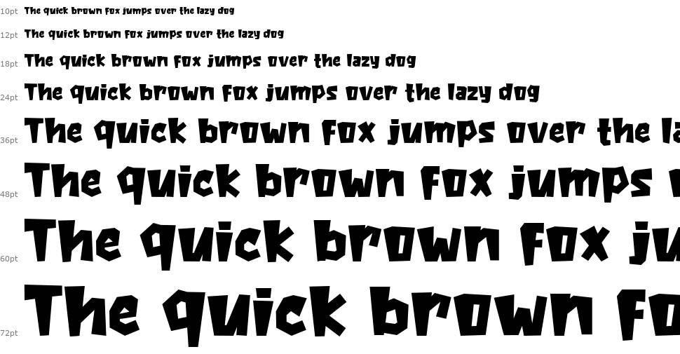 The Baby Monster font Waterfall