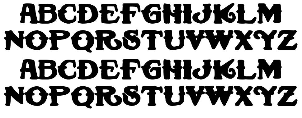 The Bad & The Bunny font specimens