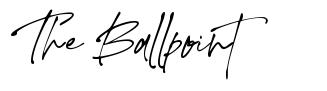 The Ballpoint font