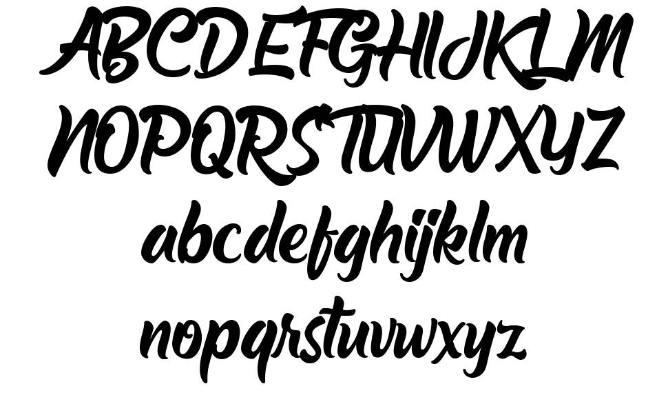 The Barethos font specimens