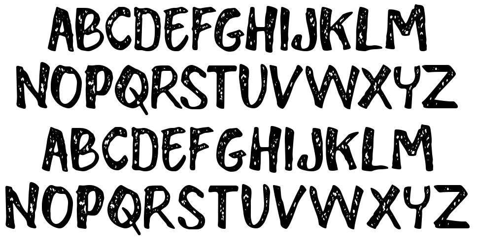 The Bentar font specimens
