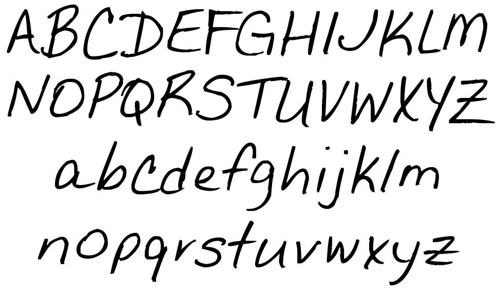 The Betty Font font specimens