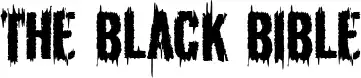 The Black Bible font