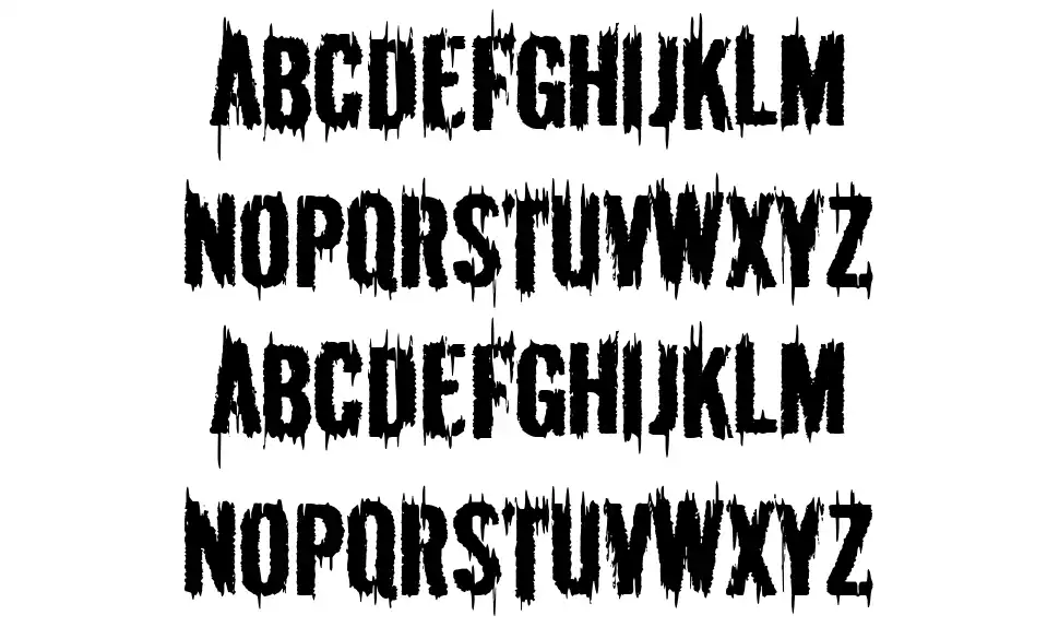 The Black Bible font specimens