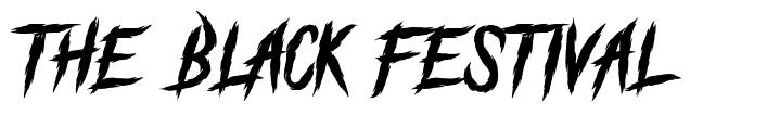 The Black Festival шрифт