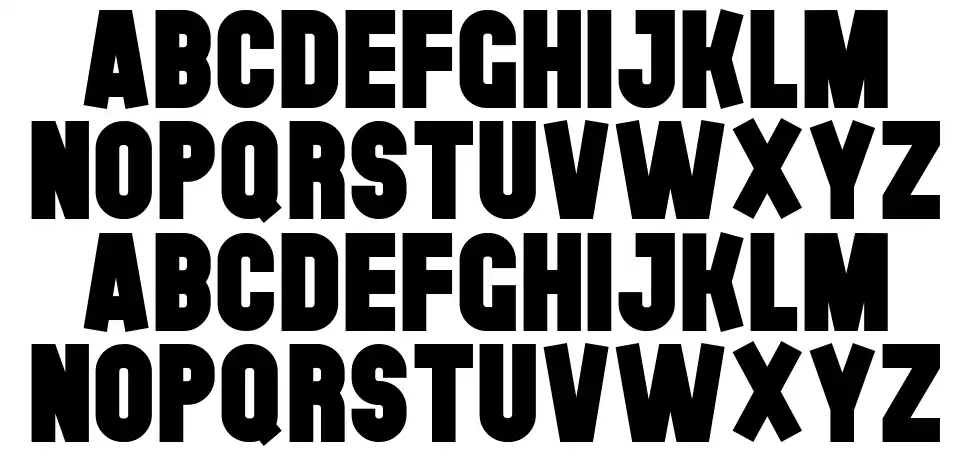 the black font字体